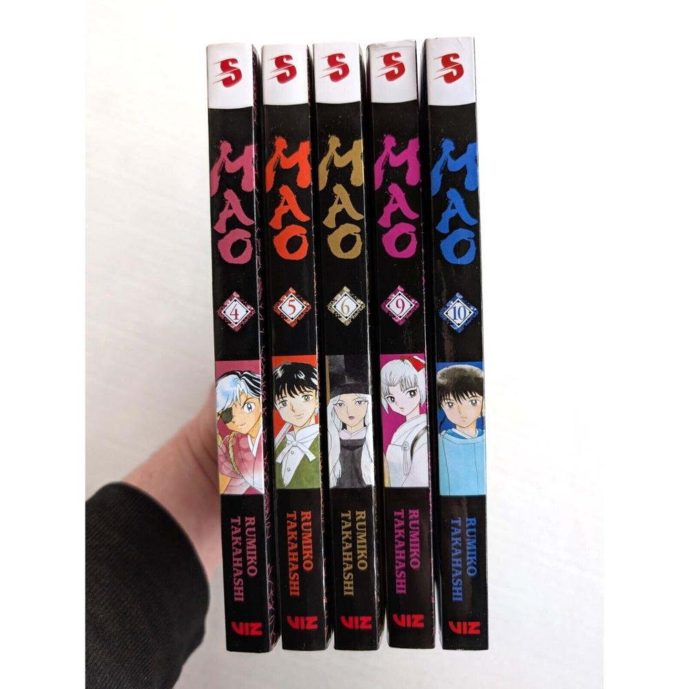 Mao Manga Lot Vol 4 5 6 9‎ 10 English Rumiko Takahashi 1st Printings Viz Media